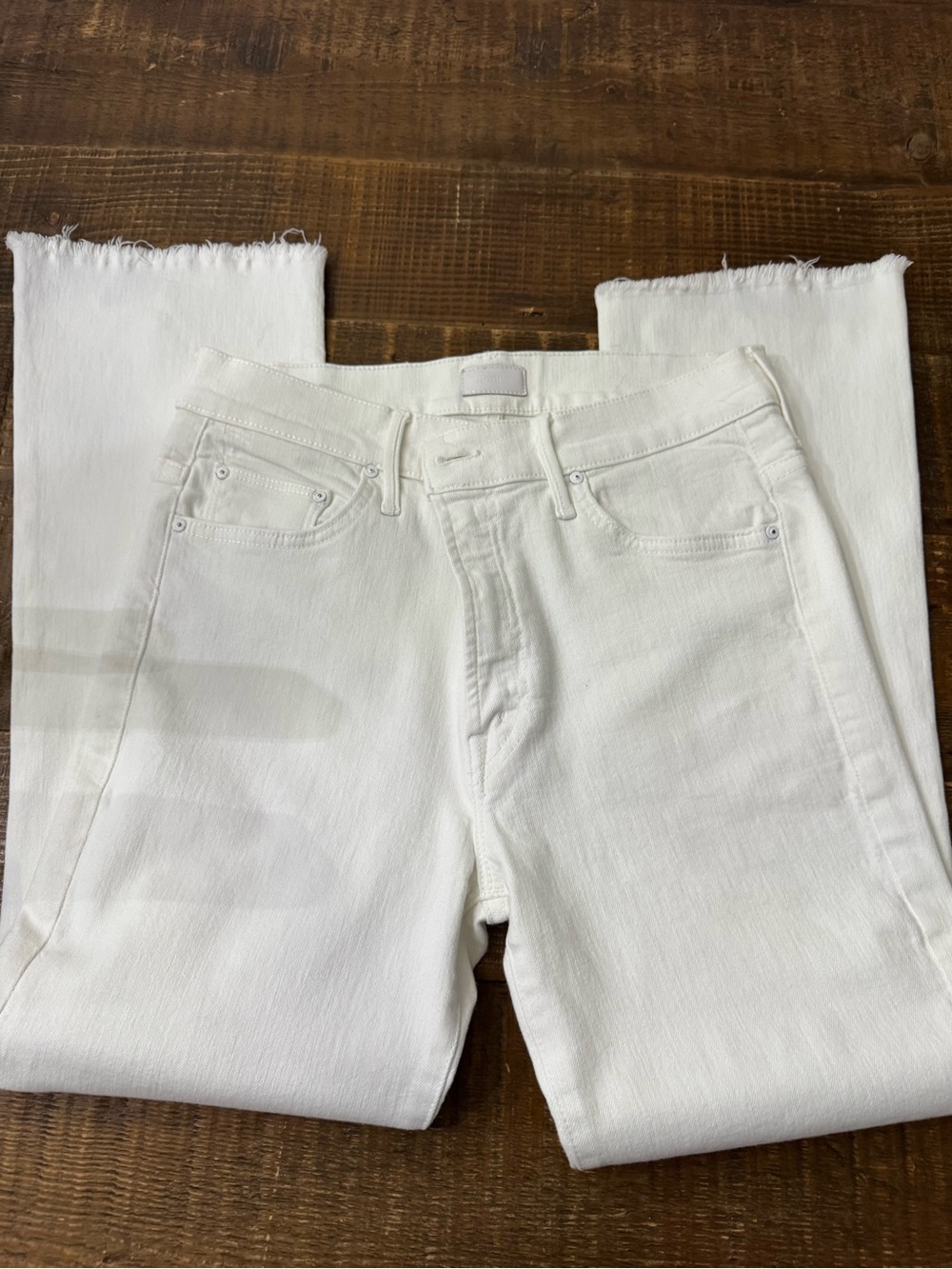 MOTHER Insider Crop Step Fray Fairest of Them All Ankle Jeans Size 30 EUC